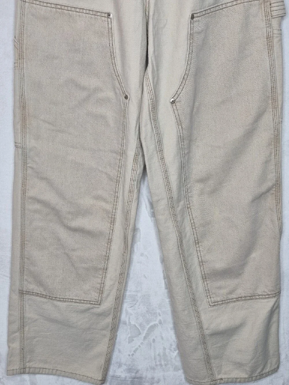BDG Logan Tan Double Knee Cargo Carpenter Pants W29 L32‎